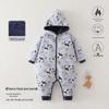 Fleece-lined Baby Romper for Autumn/Winter | 0-1 Year Warm Outing Crawling Suit by Anyang Baby & Children's Wear