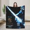 Scorpion VS Sub Zero Blanket Fleece Mortal Kombat MK11 Breathable Blankets for Sofa Outdoor Plush Thin Quilt