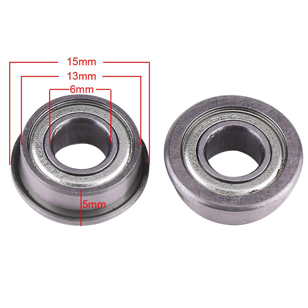 Flanged Bearing, 10pcs F686ZZ Steel Bearings Metal Shielded , Bearings