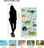 Absorbent Soft Pool Towel,Quick Free Camping Travel Bath Towels Beach Essential Gift Yoga Gym Swim Towels (Cartoon Dinosaur)