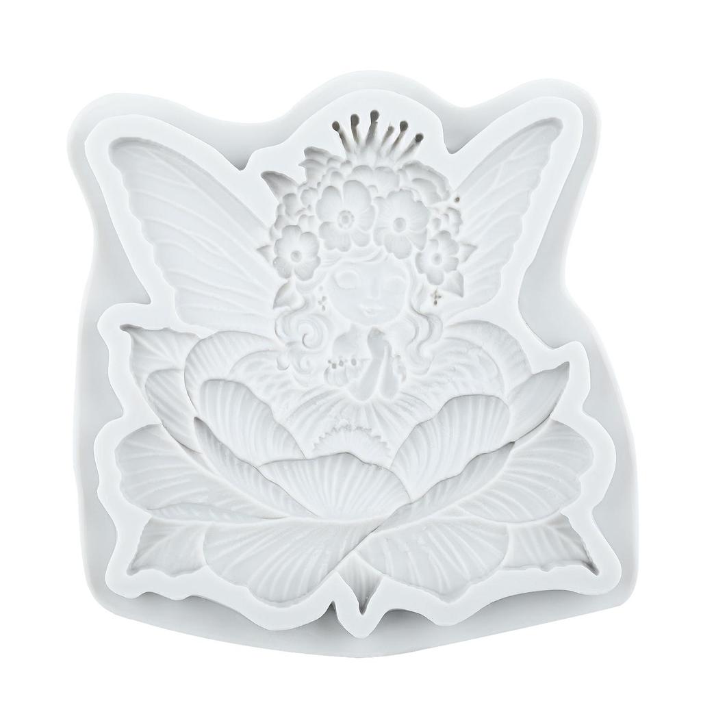 Květinová víla Silikonové formy Motýlí víla Fondánová forma Nástroje na zdobení dortů Topper na cupcake Čokoládová bonbónová řemesla Gumová pasta Polymerová hlína