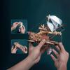 Assembly DIY 3D Wooden Puzzle Miniature Model Ship Building Block Kits  Children Kids Girls