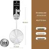 Long Handle Stainless Steel Food Skimmer with Hook