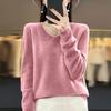 Women's Knit V-Neck Long-Sleeve Top Casual Comfort Long-Sleeve Blouse