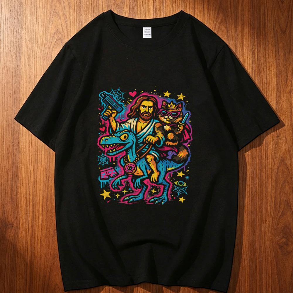 Dungeon Crawler Carl Cotton T Shirt Unisex Harajuku Grunge S Yk Trendy T Shirt Yk Psychedelic Pastel Anime Korean Clothes
