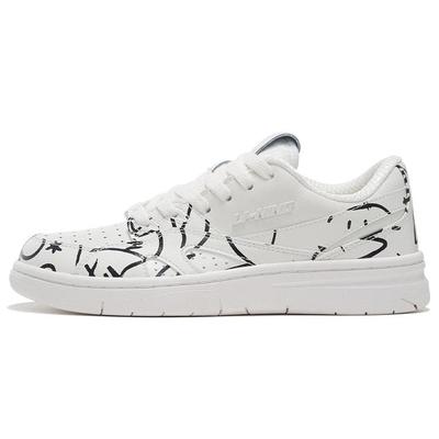 Dft X Li Ning Wade Collection Abrasion Resistant Vintage Basketball Shoes Women's White Black ABCS026-1