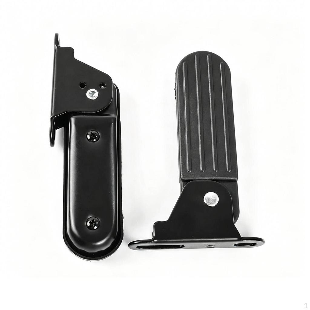 bike Footrest with AntiSlip Grip Foldable FrontMount Foot Surface for Commuters, Daily
