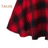 Women Plaid Print Mini Skirt Elastic High Waist Skater Skirt A-Line Spring Autumn Girl Hip Hop Style Skirt Clubwear
