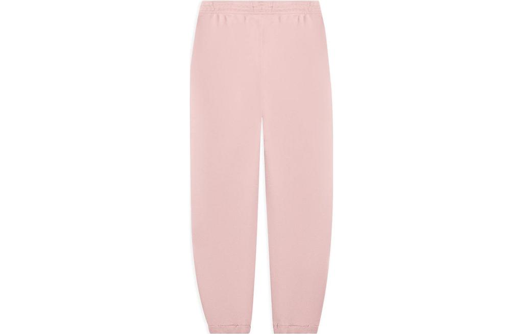 Li Ning Knitted Sweatpants Unisex Mist Pink Moderate Cuffed Pants AKLSC87-1