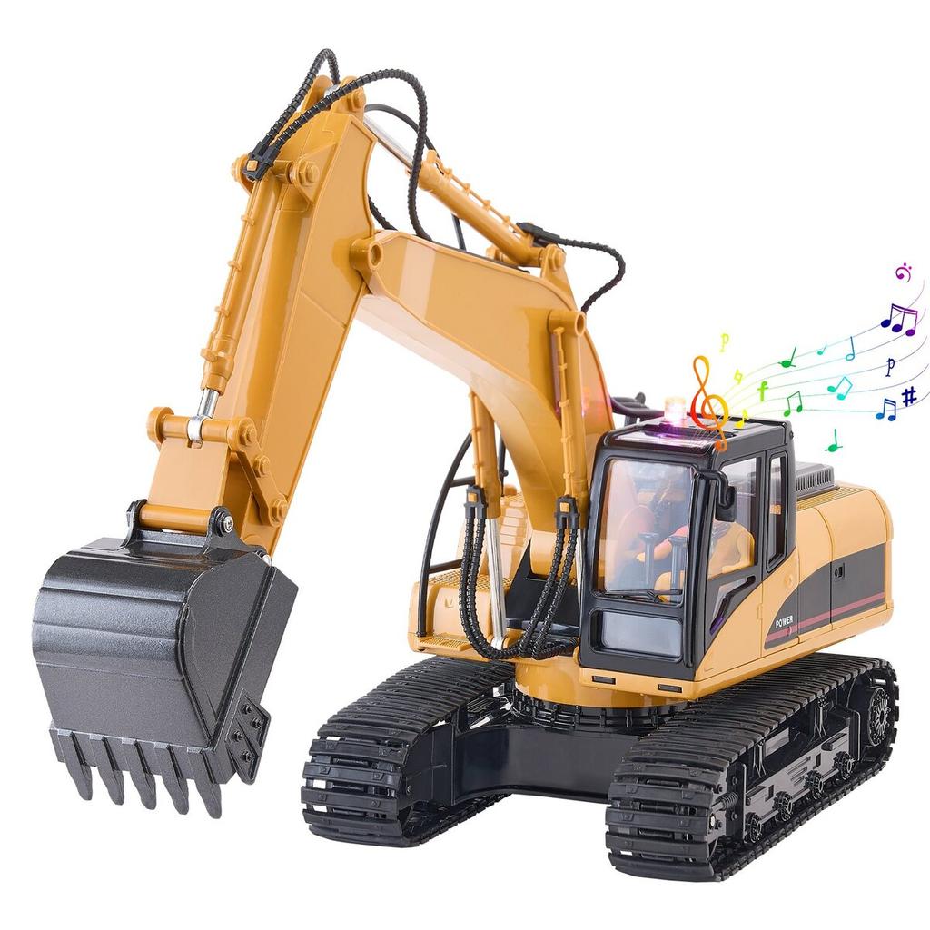 Remote Control Excavator Toy 15 Channel 1:14 Scale RC Excavator Digger
