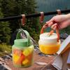 Leak-Proof Silicone Food Storage Containers Large Caliber Heat Resistant Food Airtight Bags with Handle Beverage Juice Cup