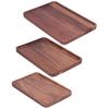 Walnut Service Plate Square Decoration Fruit Food Dessert Plate Tray Wooden BBQ Plate