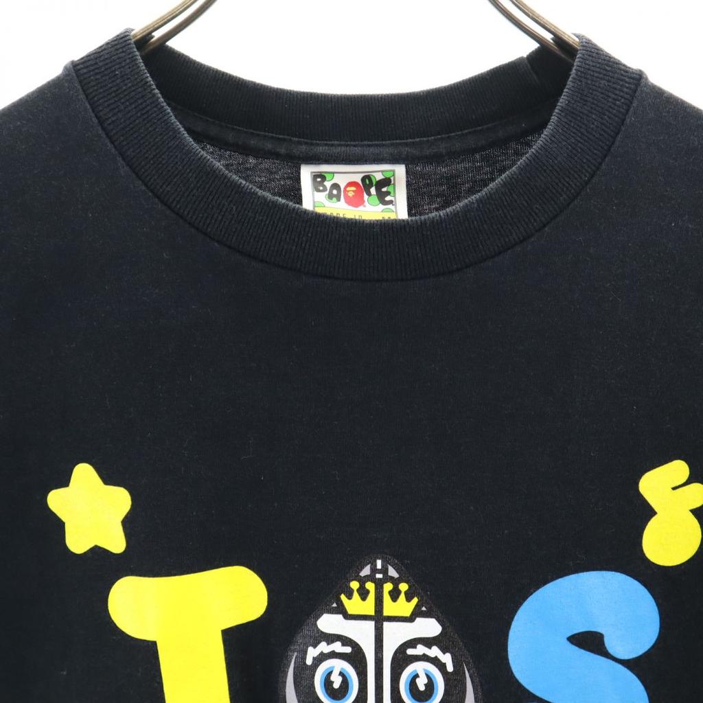 BAPE made in Japan Print Short sleeve T-shirt M black A BATHING APE Men's Used