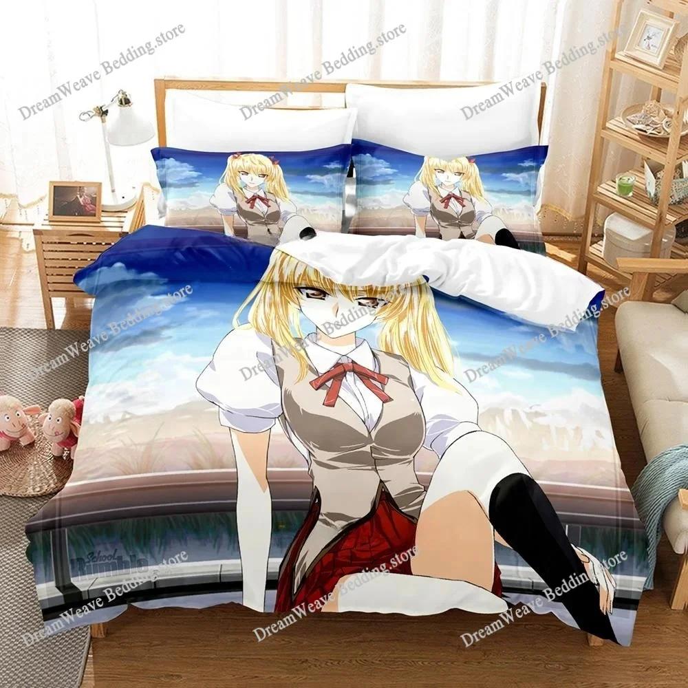 School Rumble Bedding Set Single Twin Full Queen King Size Bed Set Adult Kid Bedroom Duvet Cover Sets 3D Print Bed Sheet Set