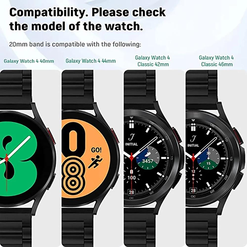 Metal Strap for Samsung Galaxy Watch 7/6/5/4 40mm 44mm Stainless Steel Band Galaxy Watch 6/4 Classic 47mm 43mm 46 42mm/5pro 45mm