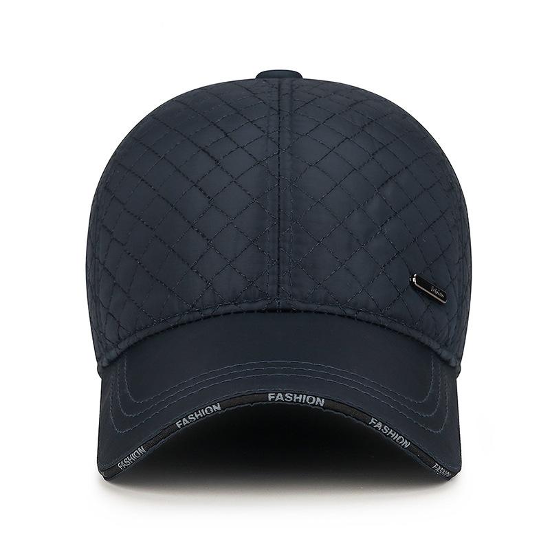 Middle-Aged Men's Cap Autumn Winter Warm Coldproof Velvet Baseball Cap Thick Outdoor Windproof Ear Protection Cap