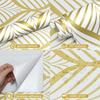 PVC Gold Wallpaper Modern Bohemian Style Vinyl Contact Paper Sheet Self Adhesive Cabinet Home Decoration Removable Vinyl Film