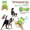 Bissfester Plüschfrosch Hundespielzeug Cartoon Froschform Hund Langeweile Begleiter Spielzeug Indoor Spiel