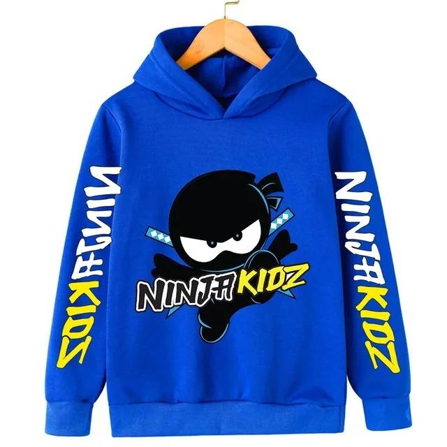 Autumn Children's Clothing Ninja Printed Cartoon Children's Hooded Sweatshirt of High Quality Boys/Girls Pullovers