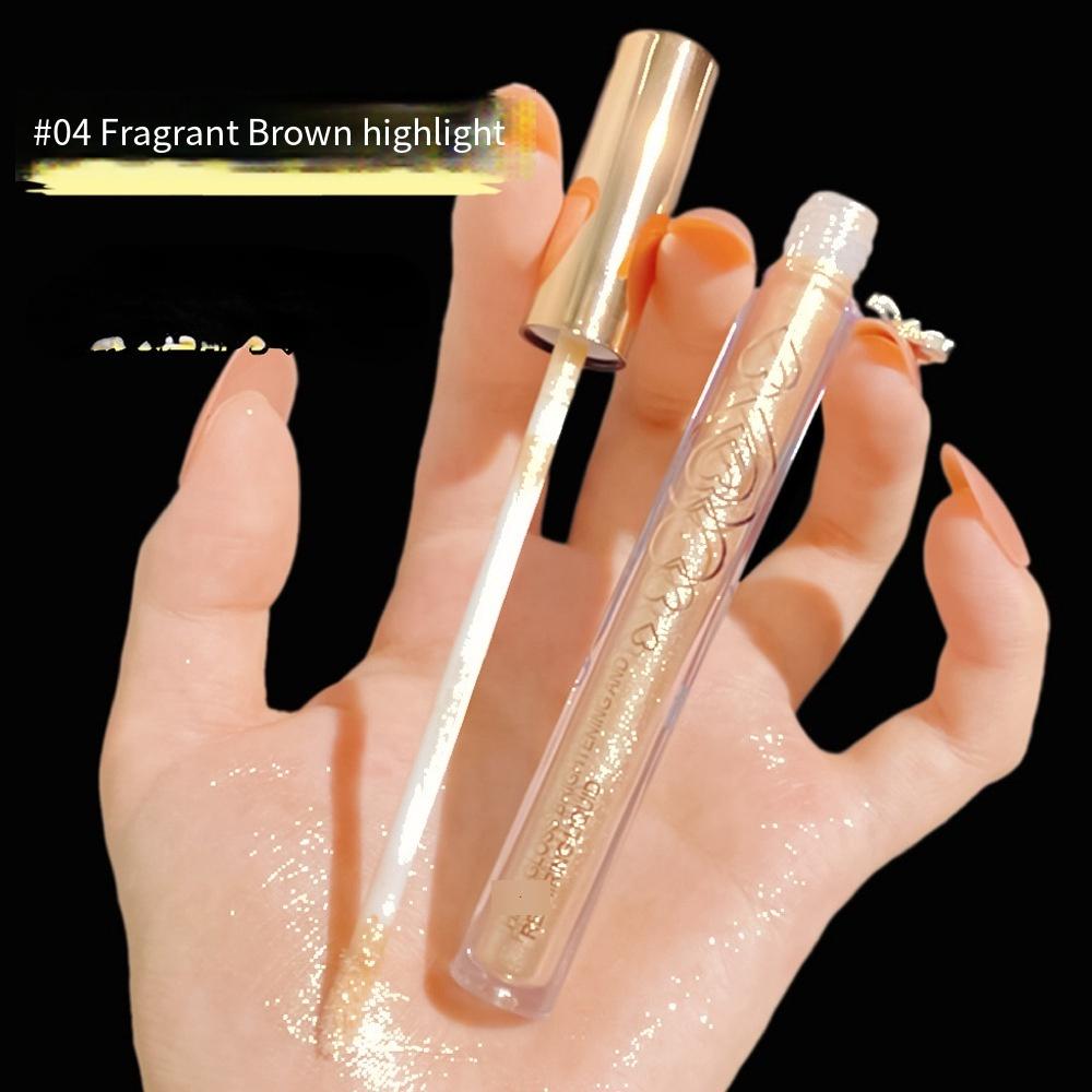 

Хайлайтер-карандаш для осветления лица, трехмерный натуральный жидкий шпатель Silkworm Shadow Pen, консилер, контроль жирности, стойкий набор для женского макияжа 04 Glitter Champagne