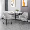 Dining Chair Set, Comfortable, 54x57x80 Cm, Light Grey