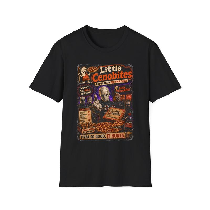 Little Cenobites Pizza Poster Unisex T-Shirt| Horror Movie Retro Hellraiser