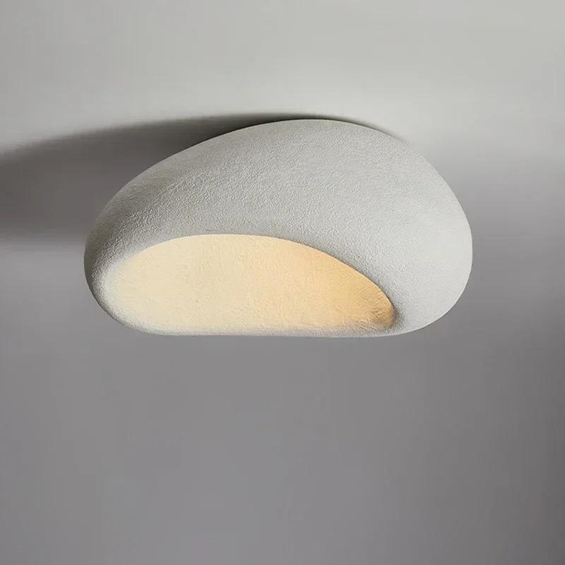 Nordic Minimalist Wabi Sabi Affordable Luxury Chandelier Cream Style Bedroom Ceiling Lights Lustre Home Decor E27 LED Fixtures