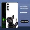 Pug Dog French Bulldog Luxury Black Phone Case For Samsung Galaxy S23 S24 S25 Ultra S22 Plus S21