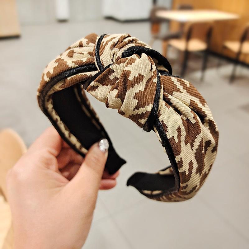 Spring Summer Women Beautiful Print Cloth Knotted Hairbands Fashion Girls Hair Hoop Accessories