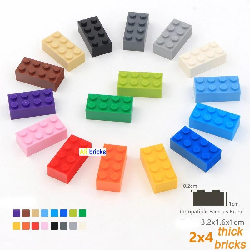 

50g / 20PCS 3001 2x4 High 8 Hole Construction Brick My Own Creation Color Loose Parts Fitting Including Brick DO-IT-YOURSELF Children s Toy Assembly