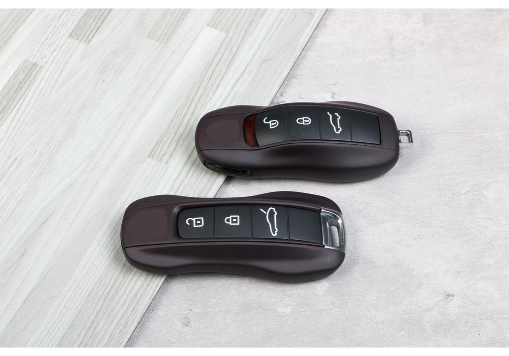 Porsche Key Shell Replacement - Raspberry Purple for Cayenne, Macan, Panamera, 718, 911.