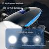Rechargeable Front Bike Light with Horn - Powerful Night Riding LED Safety Light for Mountain Bikes