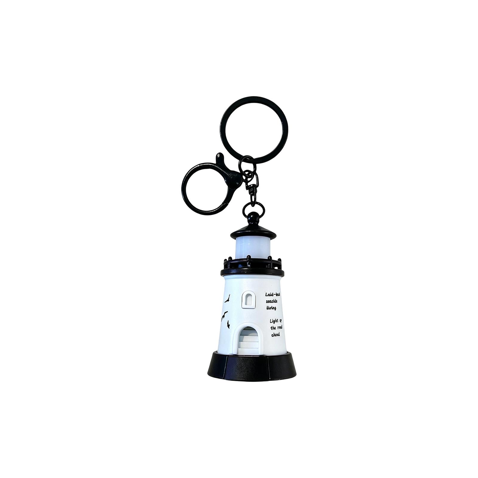 

Creative Light Tower Keychain Exquisite Bag Pendant Car Keychain One Size чёрный