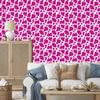 Cow Patches Wallpaper Purple, Powder Pink and White 50x1000