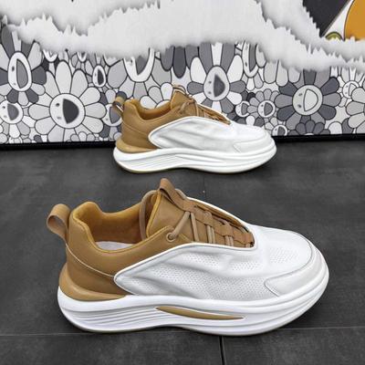 Baskets Exquises pour Homme Décontractées Polyvalentes Color block Lacets Chaussures de Skate pour Jeunes Étudiants Style Campus Chaussures de Sport pour la Course