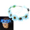 Bohemian Sunflower Headband Glowing Flower Hairband Hair Decorations Crown Garland Headband Women Wedding Headpieces