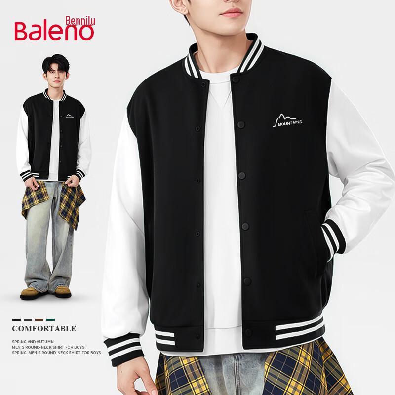 

Baleno Men s Retro Style Baseball Jacket 2XL