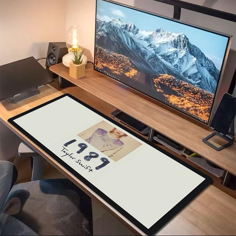 Taylor Swift Albums Large Size Mouse Pad Large Gaming Table Cushion Nonslip Laptop Tablet Big Mousepad Xxl Mat Mini Pc Playmat With Lock Edge