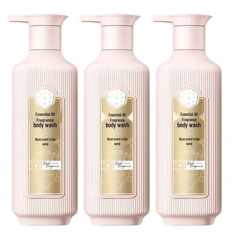 Sansheng Flower Rose Essential Oil Fragrance Shower Gel