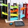 Boy And Girl Gifts Wooden Race Track Car Ramp Racer With 4  Cars Toddler Toy