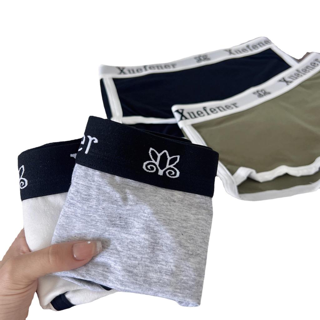 Pure Cotton Minimalist High Waist Boxer Shorts: Sporty, Sexy, and Cute for Young Women