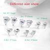 Smyoue 0.5CT 1CT Pear Cut Certified Moissanite Stud Earrings for Women 100% 925 Silver Plated 18k Gold Wedding Jewelry