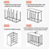 3/4 Layers Stainless Steel Shoe Rack Storage Cabinet Shelf Holder Home Organizer