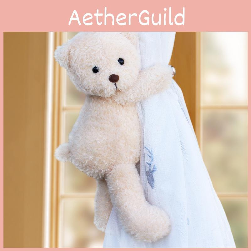 Cartoon Bear Plush Curtain Tieback Toy Dolls For Bedroom Window Decorations