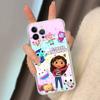 Custodia carina in TPU Silicone G-Gabbys D-Dollhouse per iPhone 11 12 13 14 15 16 17 Pro Max Cover Posteriore Trasparente Antiurto