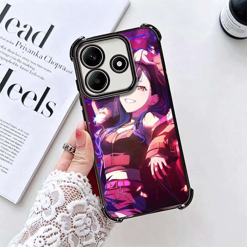 Shiraishi An Music Game Soft Phone Case For Xiaomi Redmi Note 14 15 Pro Plus 13 12 11S 11T 5G 10 9S 9 Plating Anti-Fall Fundas