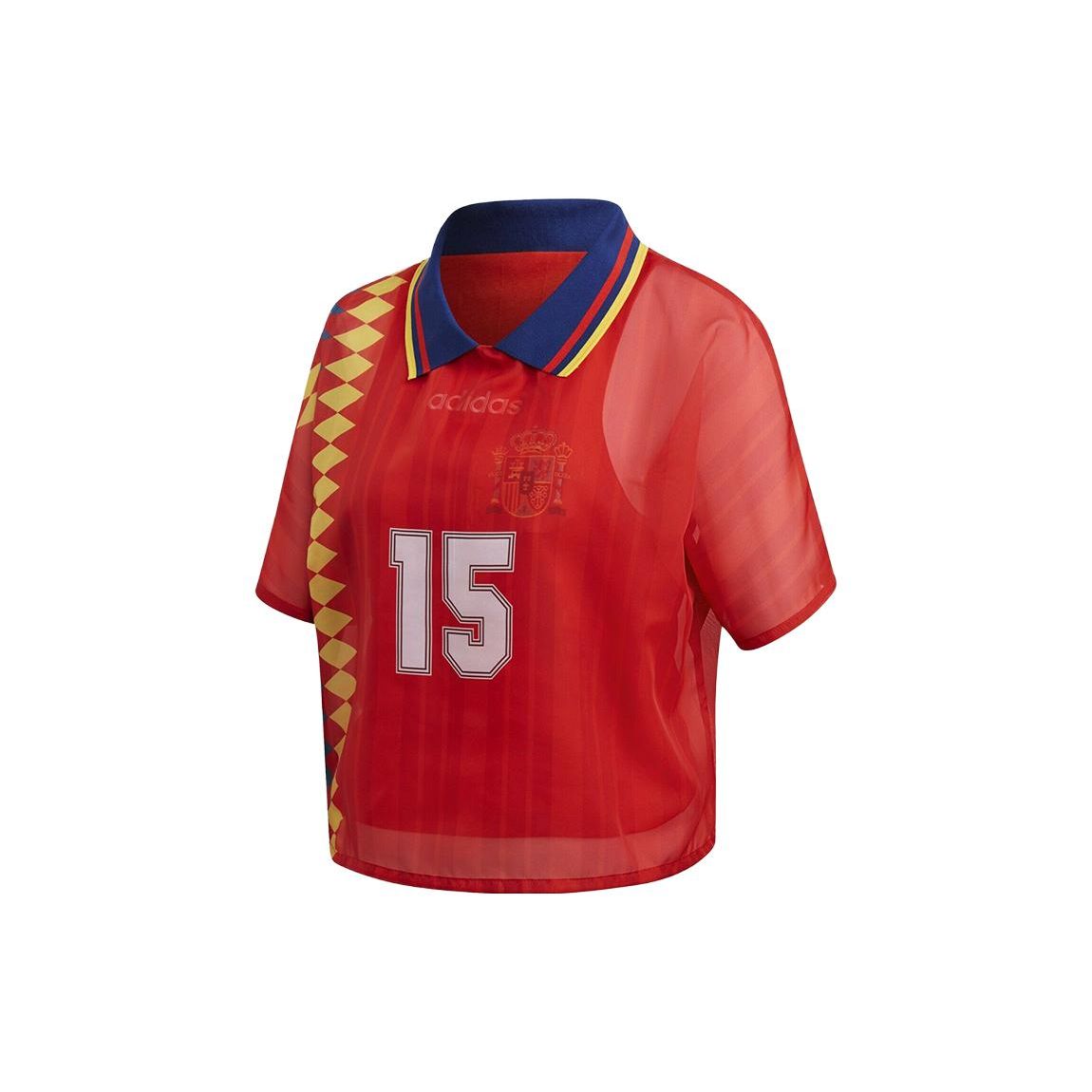 

Adidas Футболка-поло Originals Trefoil Sports с коротким рукавом, женская, красная, CY0681 XS