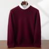 Men's Premium 100% Cashmere Round Neck Sweater - Thick Knit Casual Business Pullover