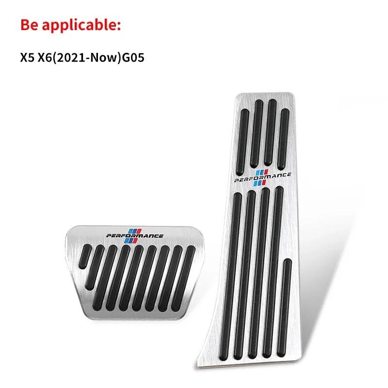 New Car Brake Foot Rest Pedal Cover Alloy Rubber Gas Pedal Protector For BMW X3 X5 M5 M3 E46 E90 E60 F10 E39 F30 E36 G30 E8