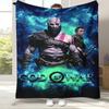 Classic God of War Games Kratos Flannel Blanket,Ultra Soft Plush Throw for Home Bedroom Bed Sofa Cover Office Camping Picnic